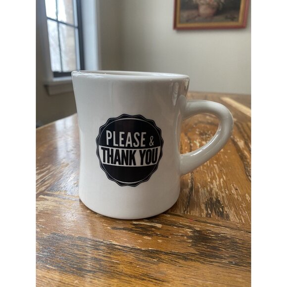 Please & Thank Diner Coffee Mug - Picture 1 of 5